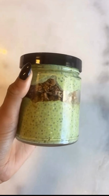 Matcha + GF Granola Coconut Chia Pudding (Pick 1 -$14 or Any 5 -$55)